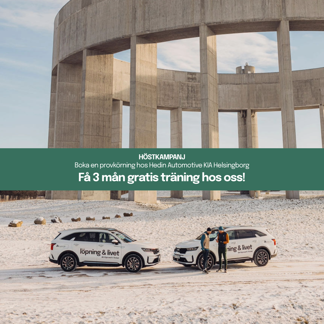 Boka provkörning hos Hedin Automotive KIA Helsingborg - få 3 mån kostnadsfri träning hos oss!